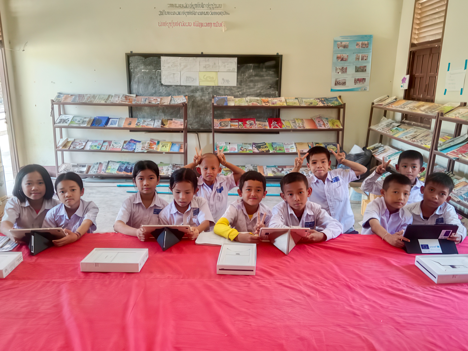 Students in Laos